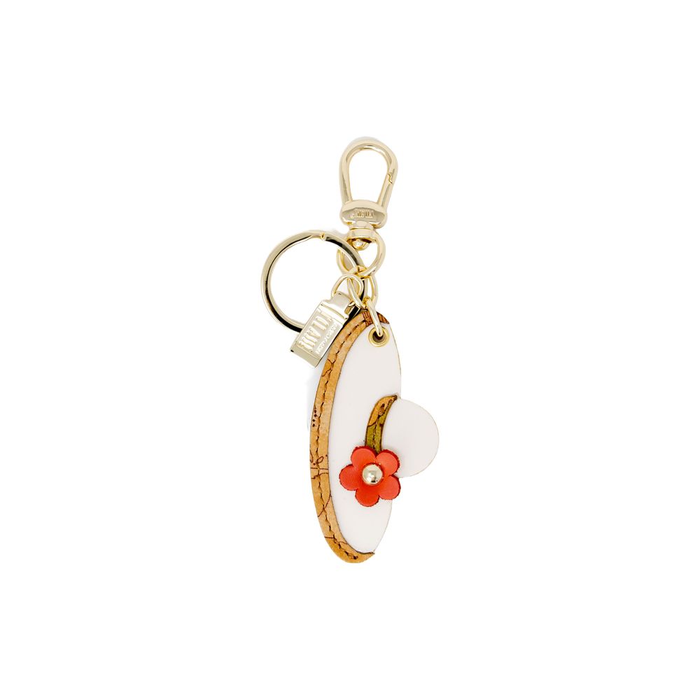 Alviero Martini Prima Classe Beige Polyester Keychain LUNESCAPE