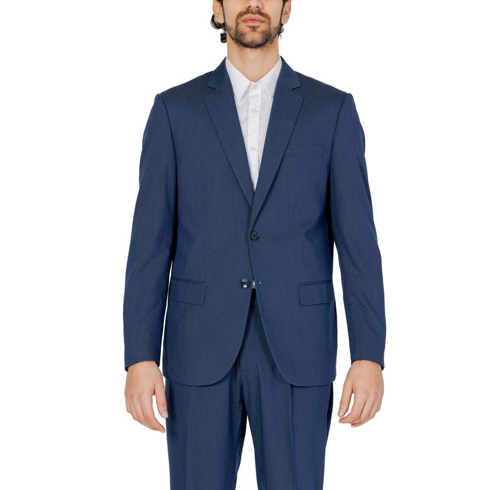 Antony Morato Blue Polyester Blazer LUNESCAPE