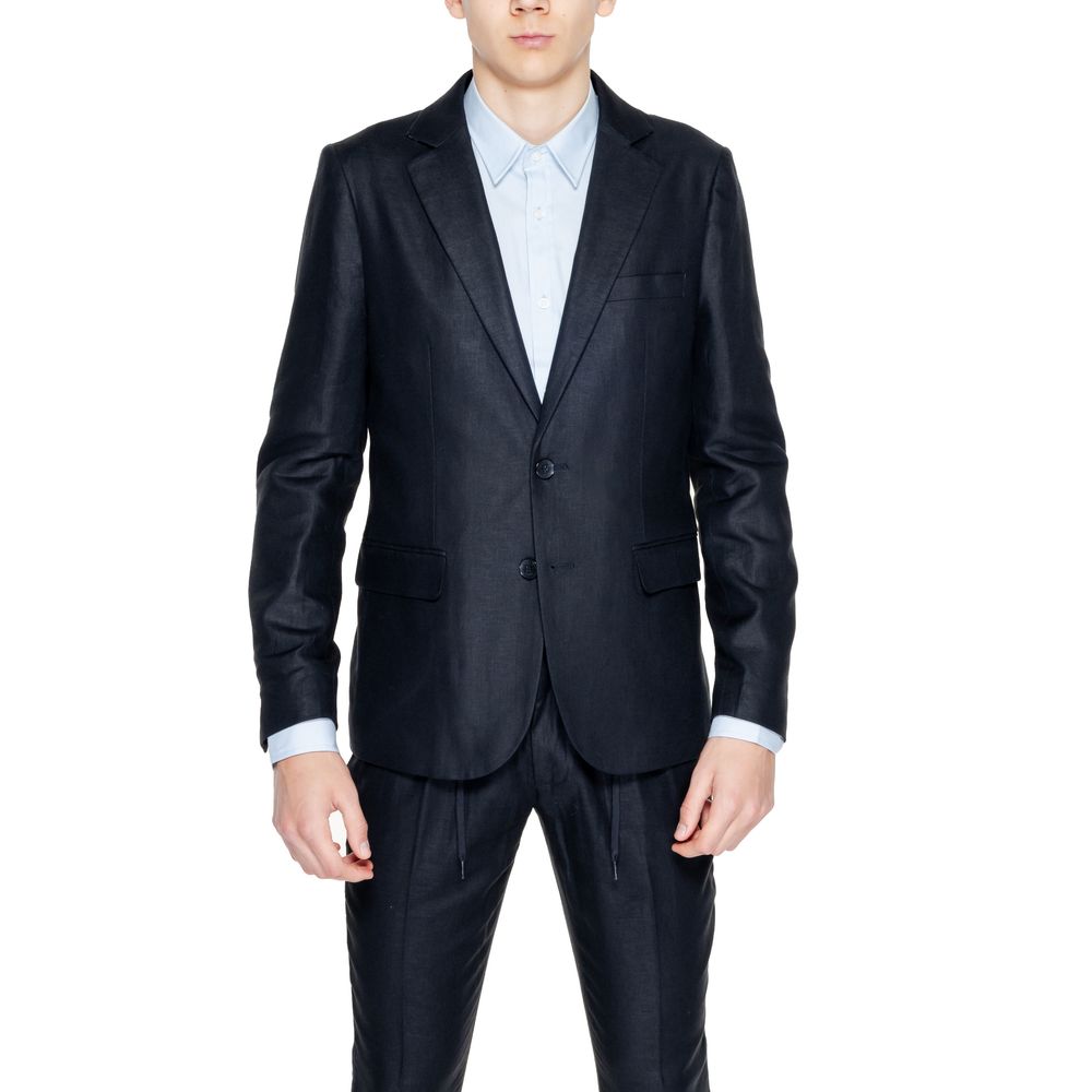 Antony Morato Black Linen Blazer LUNESCAPE