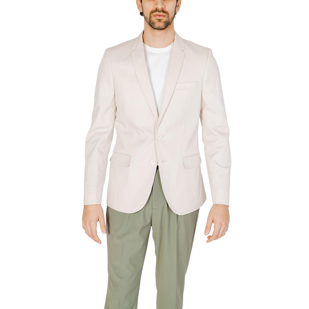 Antony Morato Cream Cotton Blazer LUNESCAPE
