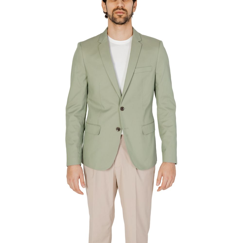 Antony Morato Green Cotton Blazer LUNESCAPE