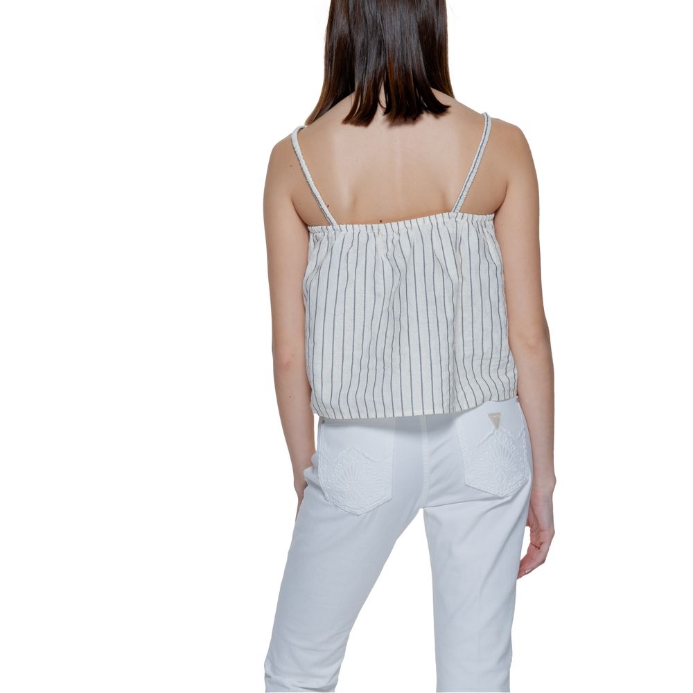 Vero Moda Beige Organic Cotton Tank Top LUNESCAPE