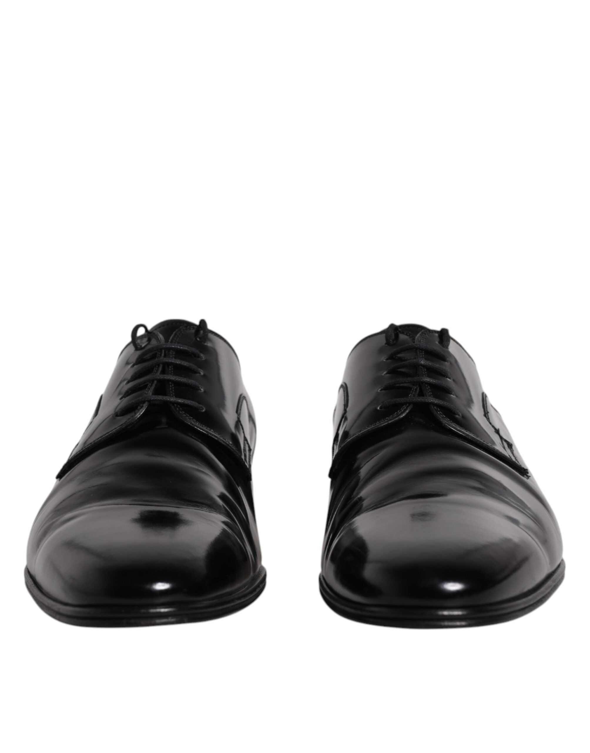 Dolce & Gabbana Black Leather Lace Up Derby Formal Shoes LUNESCAPE
