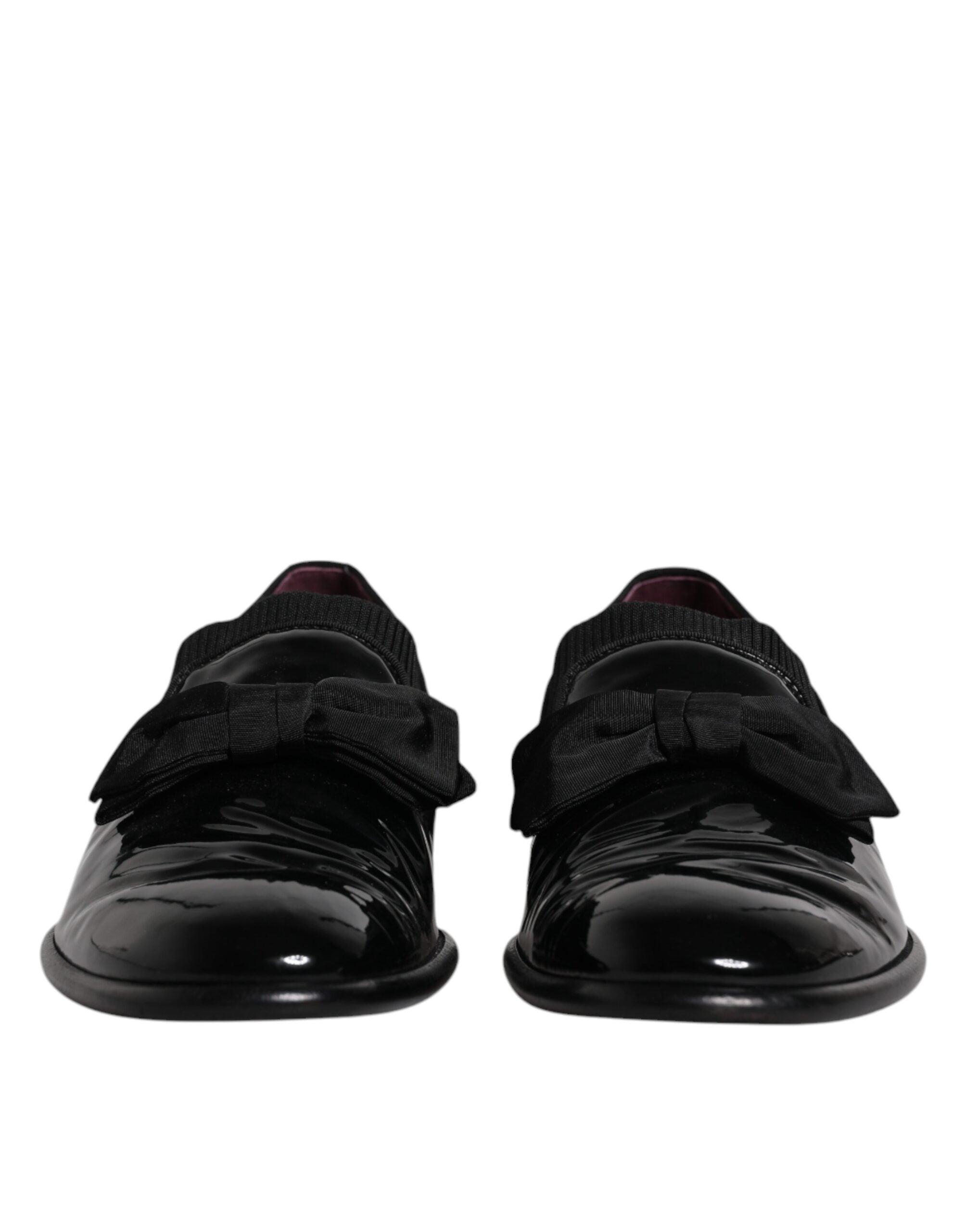 Dolce & Gabbana Black Leather Loafers Men Formal Dress Shoes LUNESCAPE