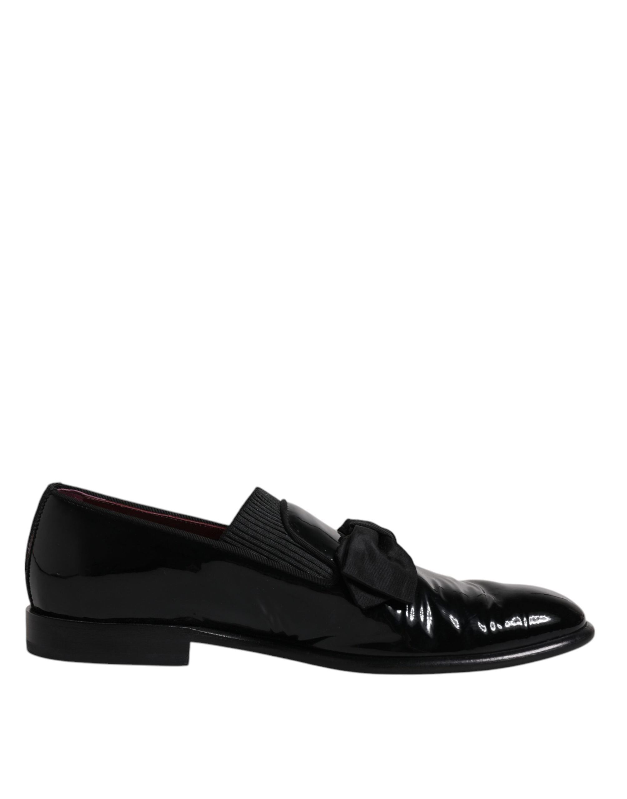 Dolce & Gabbana Black Leather Loafers Men Formal Dress Shoes LUNESCAPE
