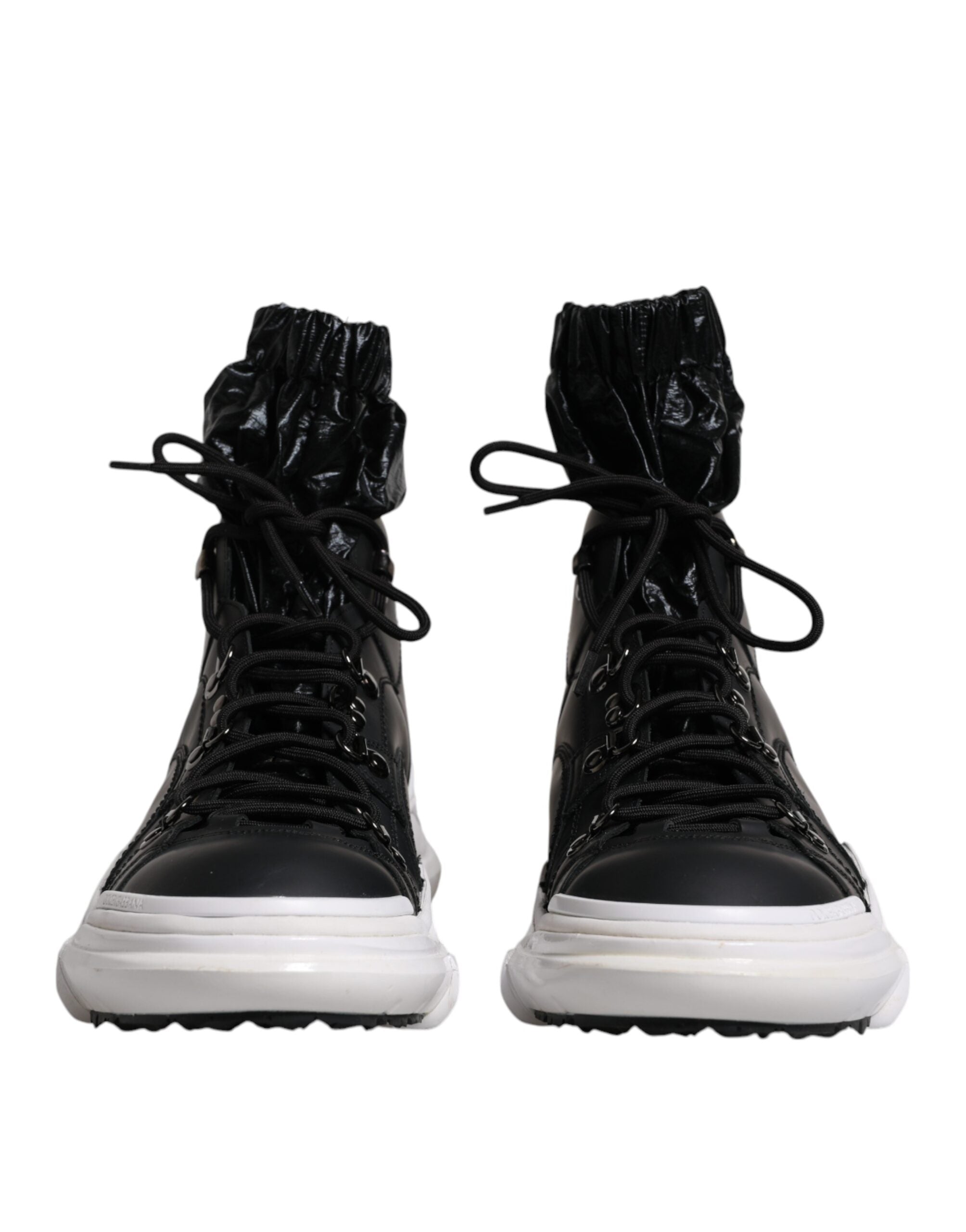 Dolce & Gabbana Black Nylon Galileo High Top Sneakers Shoes LUNESCAPE