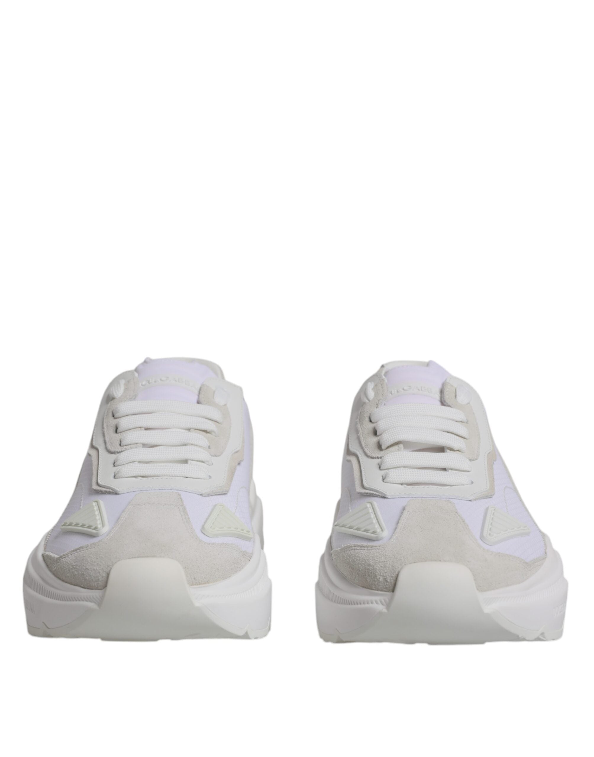 Dolce & Gabbana White Leather Daymaster Low Top Sneakers Shoes LUNESCAPE