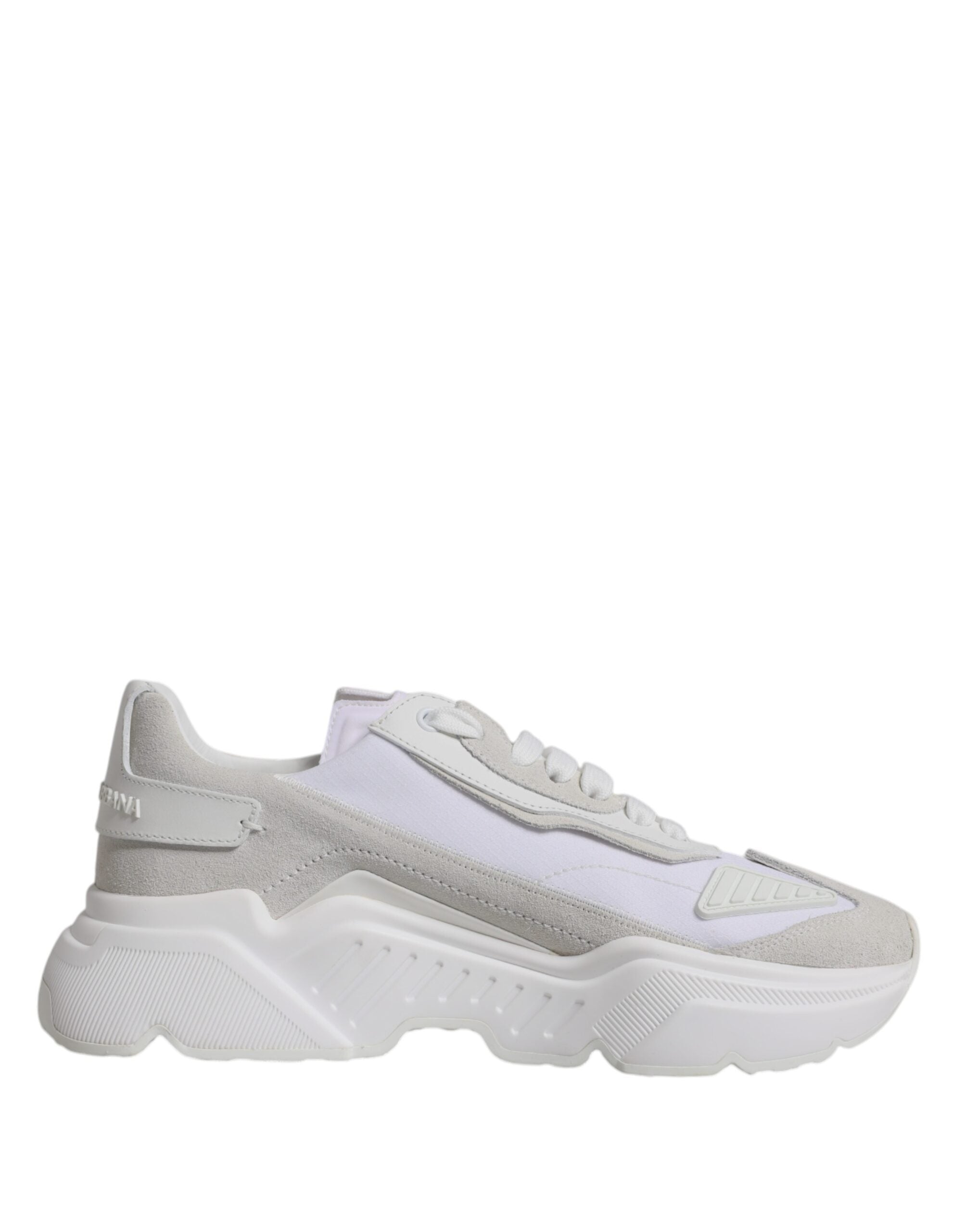Dolce & Gabbana White Leather Daymaster Low Top Sneakers Shoes LUNESCAPE