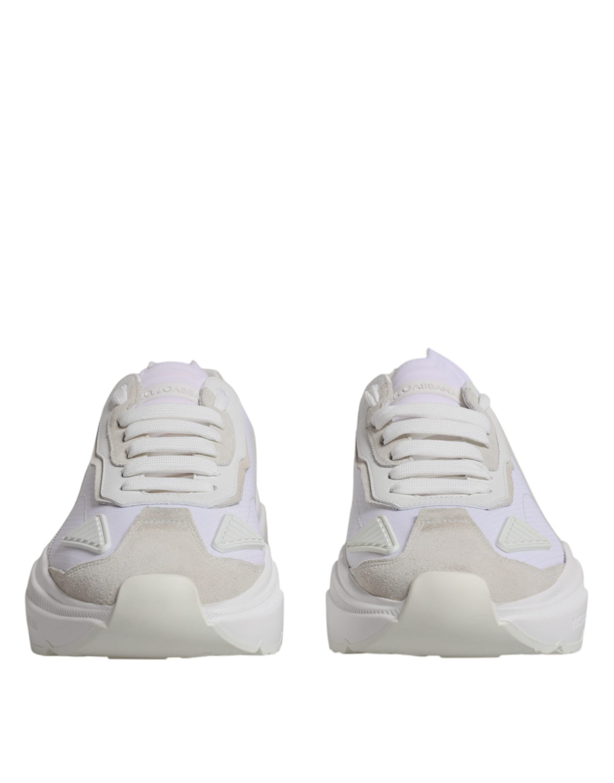 Dolce & Gabbana White Leather Daymaster Low Top Sneakers Shoes LUNESCAPE