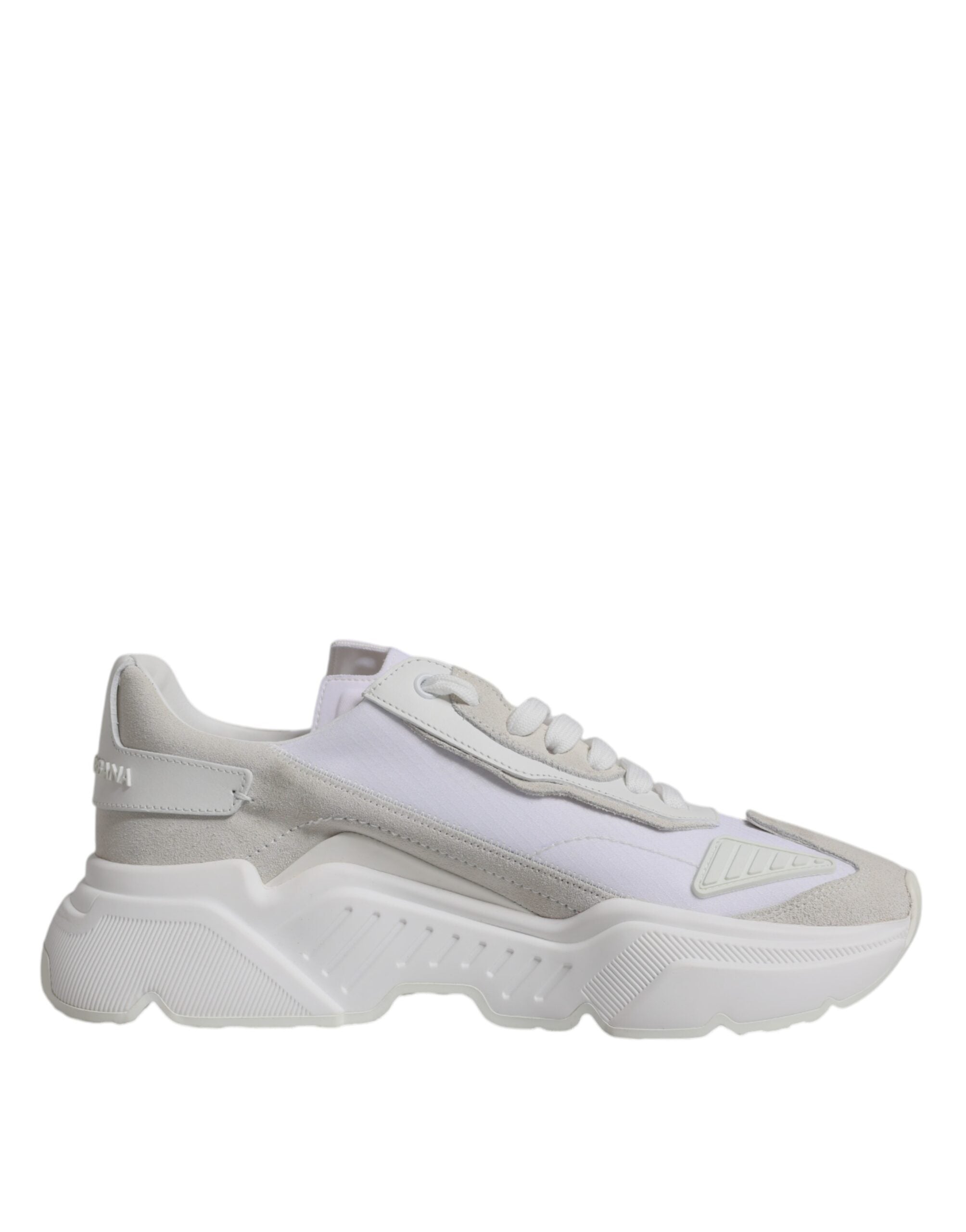 Dolce & Gabbana White Leather Daymaster Low Top Sneakers Shoes LUNESCAPE