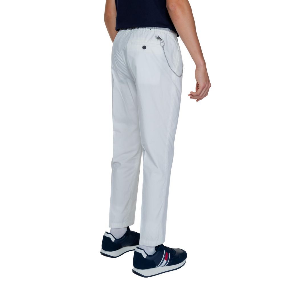 Antony Morato White Cotton Pant LUNESCAPE