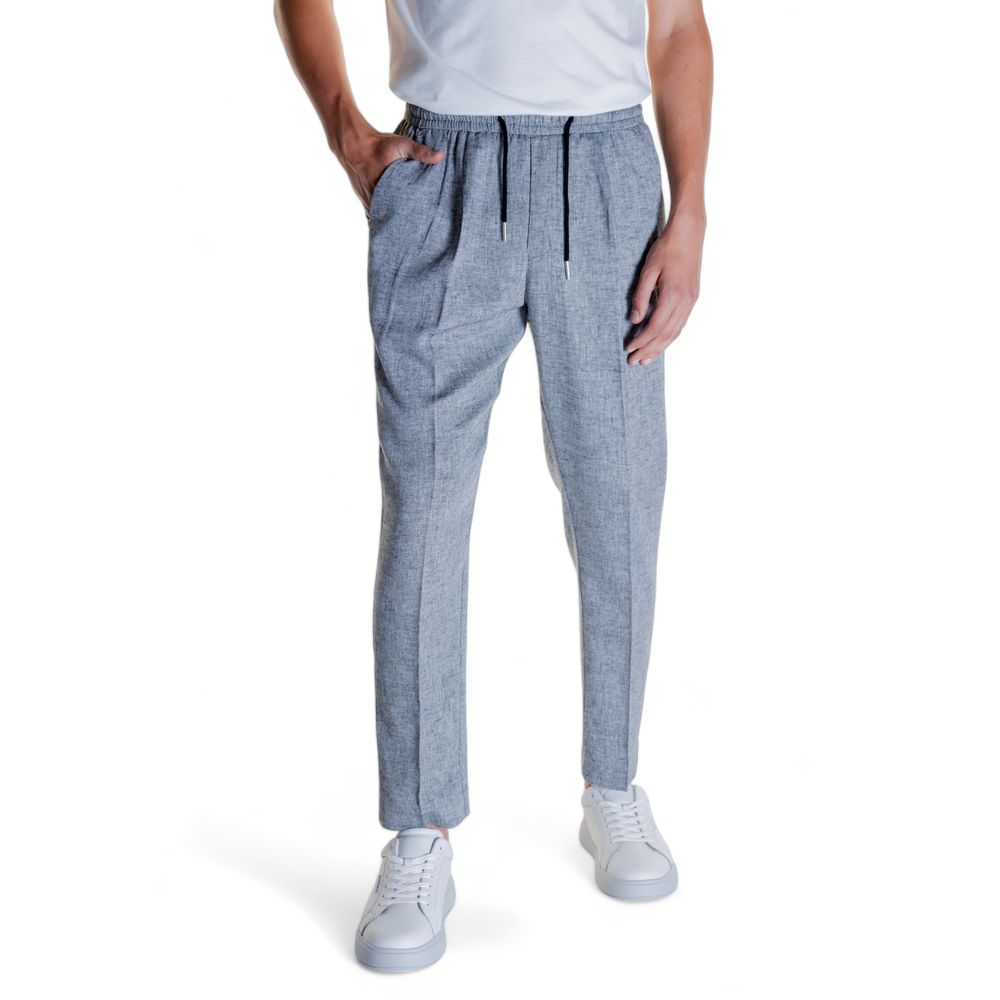Antony Morato Black Linen Pant LUNESCAPE