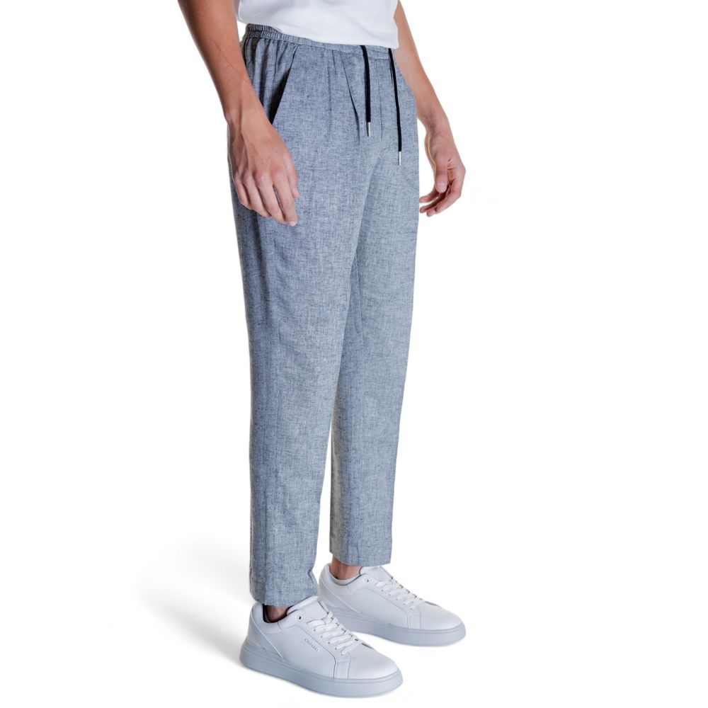 Antony Morato Black Linen Pant LUNESCAPE
