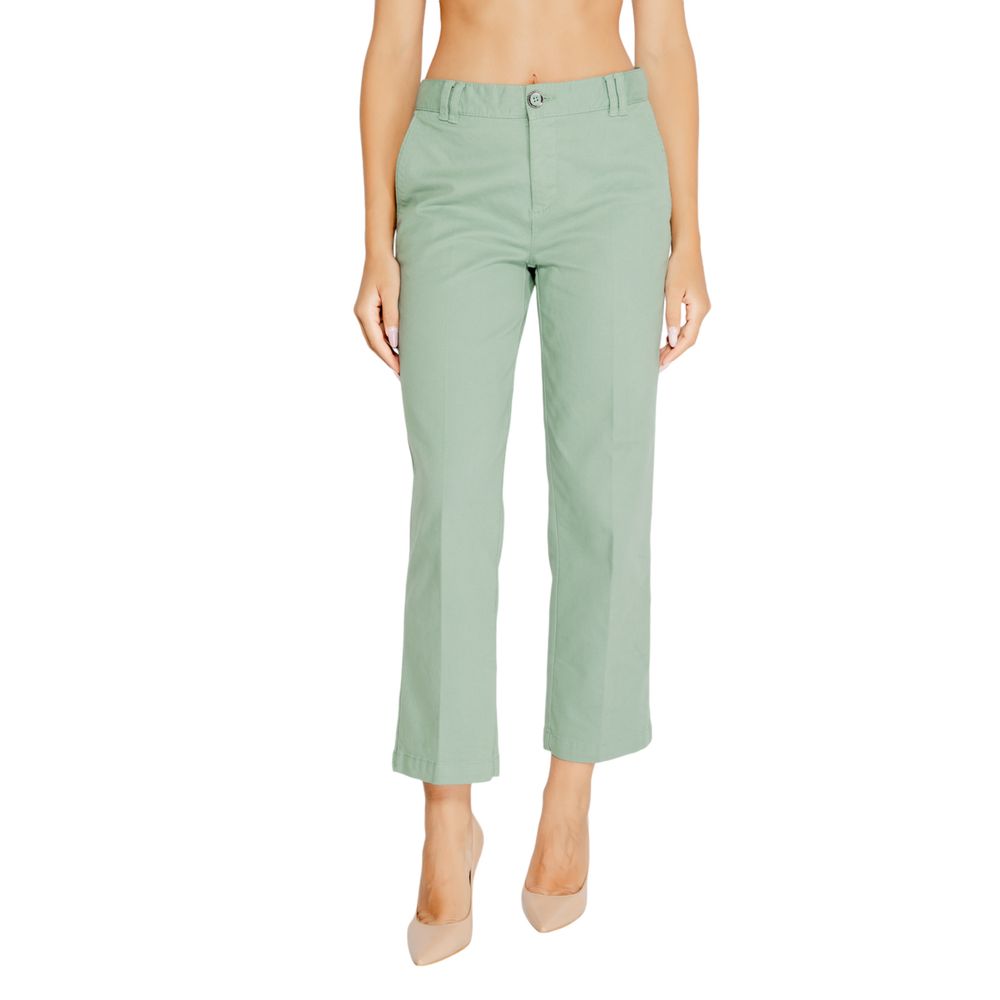 Street One Turquoise Cotton Chino Pants
