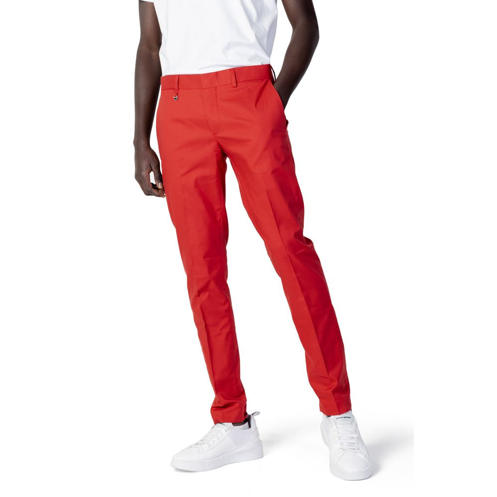 Antony Morato Red Cotton Pant LUNESCAPE