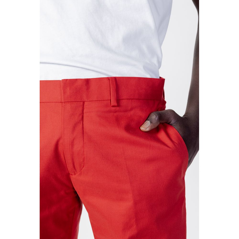Antony Morato Red Cotton Pant LUNESCAPE