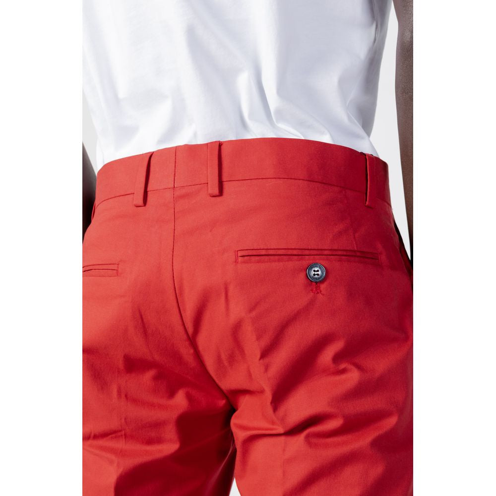 Antony Morato Red Cotton Pant LUNESCAPE