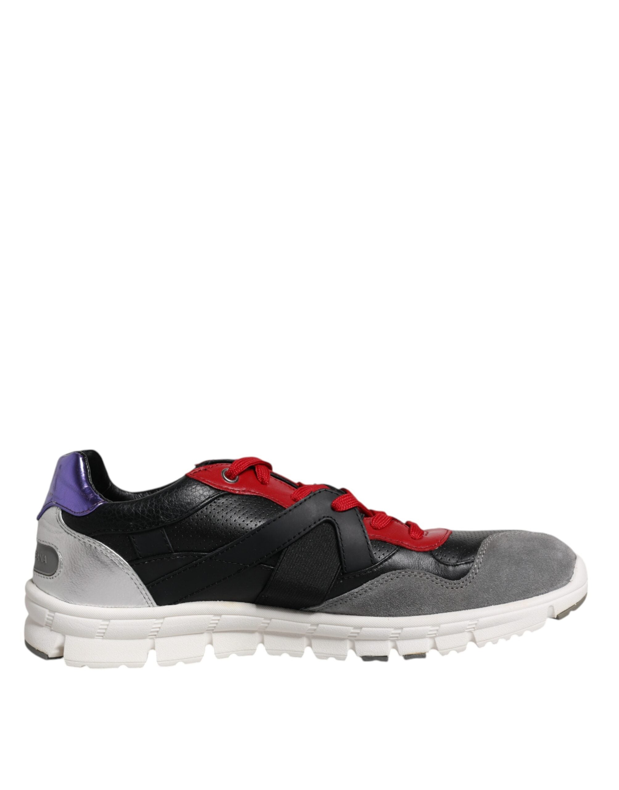 Dolce & Gabbana Multicolor Leather Suede Low Top Sneakers Shoes LUNESCAPE