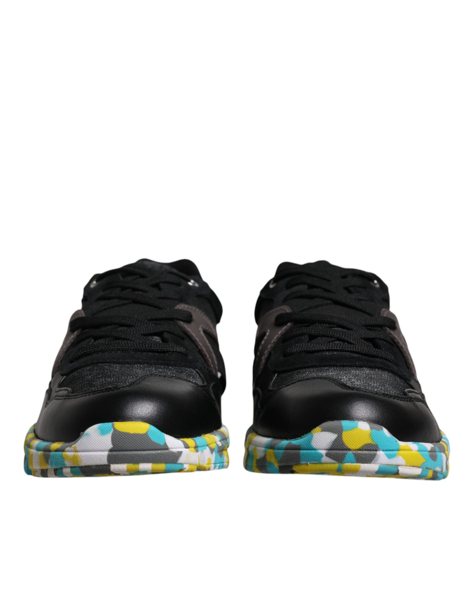 Dolce & Gabbana Black Polyester Low Top Men Sneakers Shoes LUNESCAPE