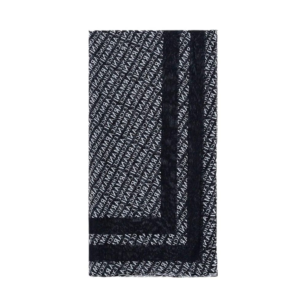 Armani Exchange Black Modal Scarf LUNESCAPE