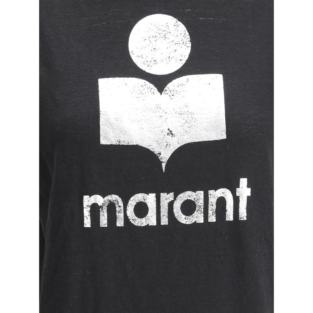 Isabel Marant Étoile Black Linen T-Shirt
