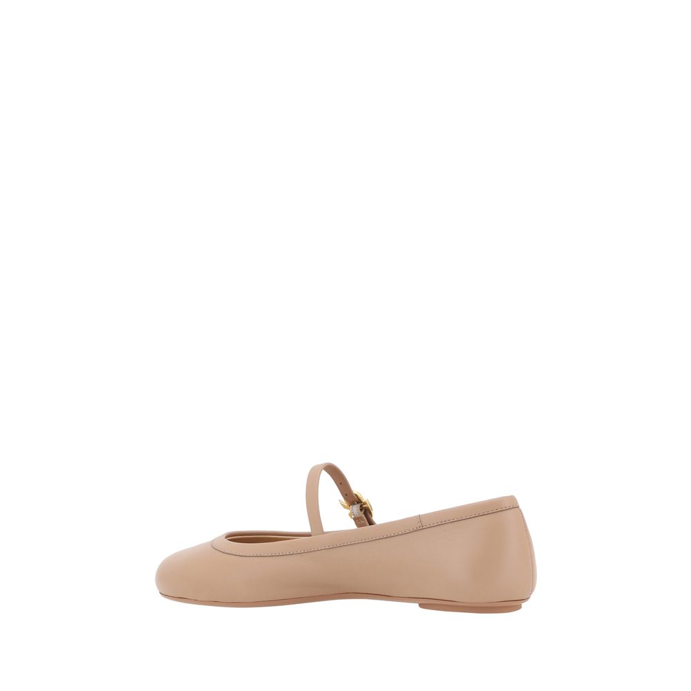 Gianvito Rossi Carla Ballerinas LUNESCAPE