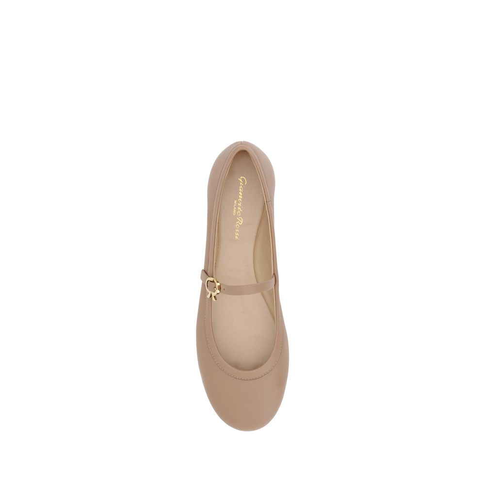 Gianvito Rossi Carla Ballerinas LUNESCAPE