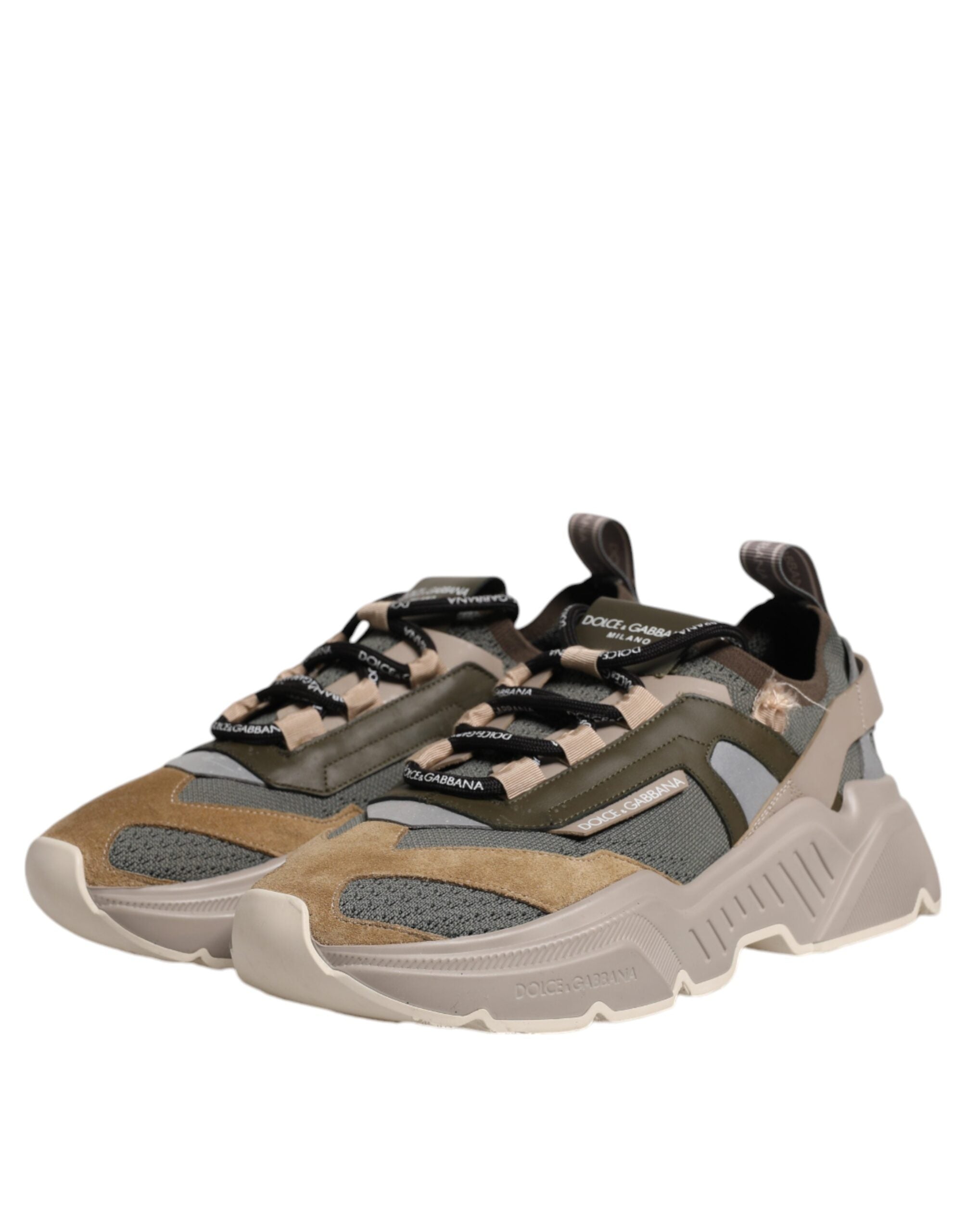 Dolce & Gabbana Multicolor Daymaster Low Top Sneakers Shoes LUNESCAPE