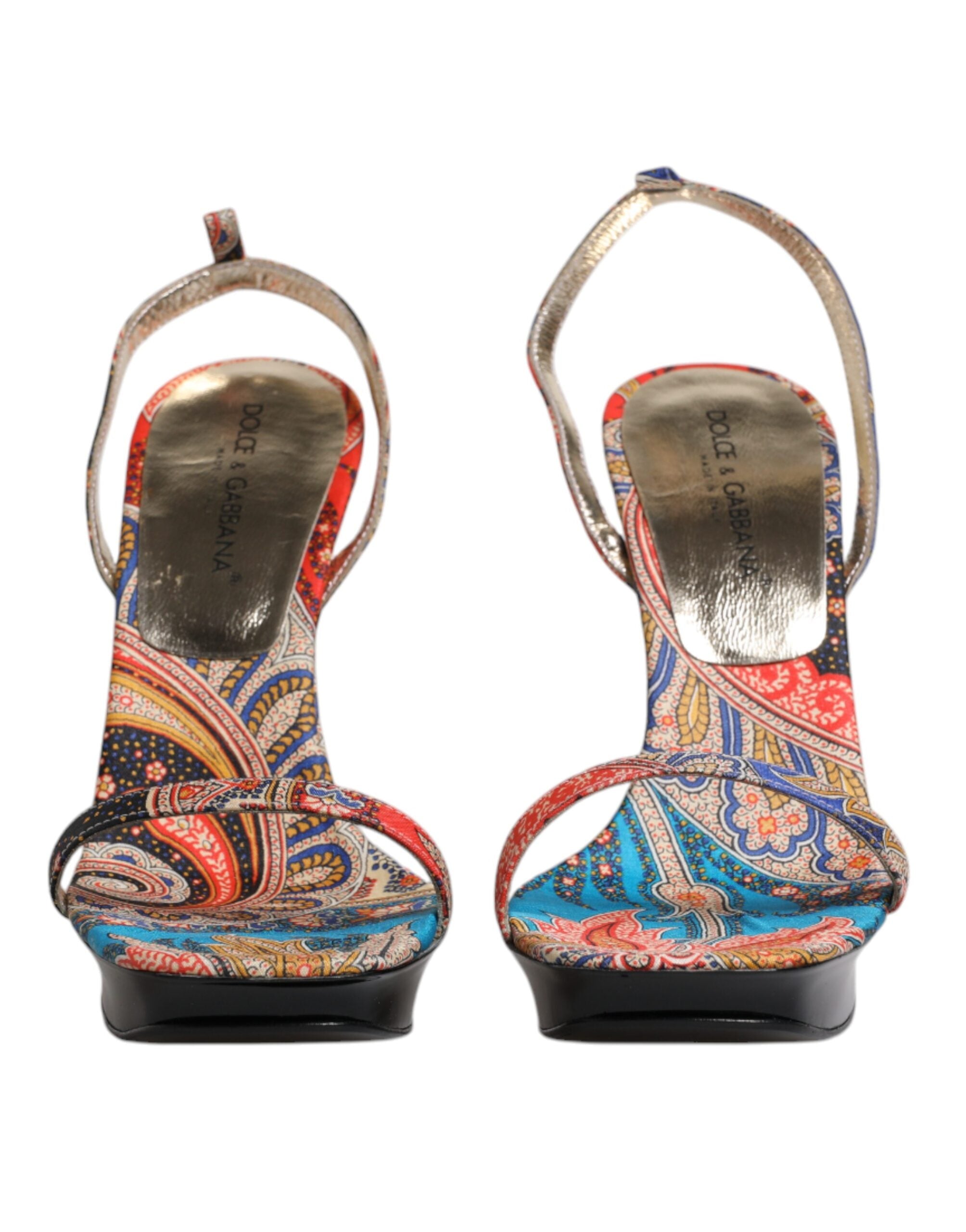 Dolce & Gabbana Multicolor Floral High Heels Sandals Shoes LUNESCAPE