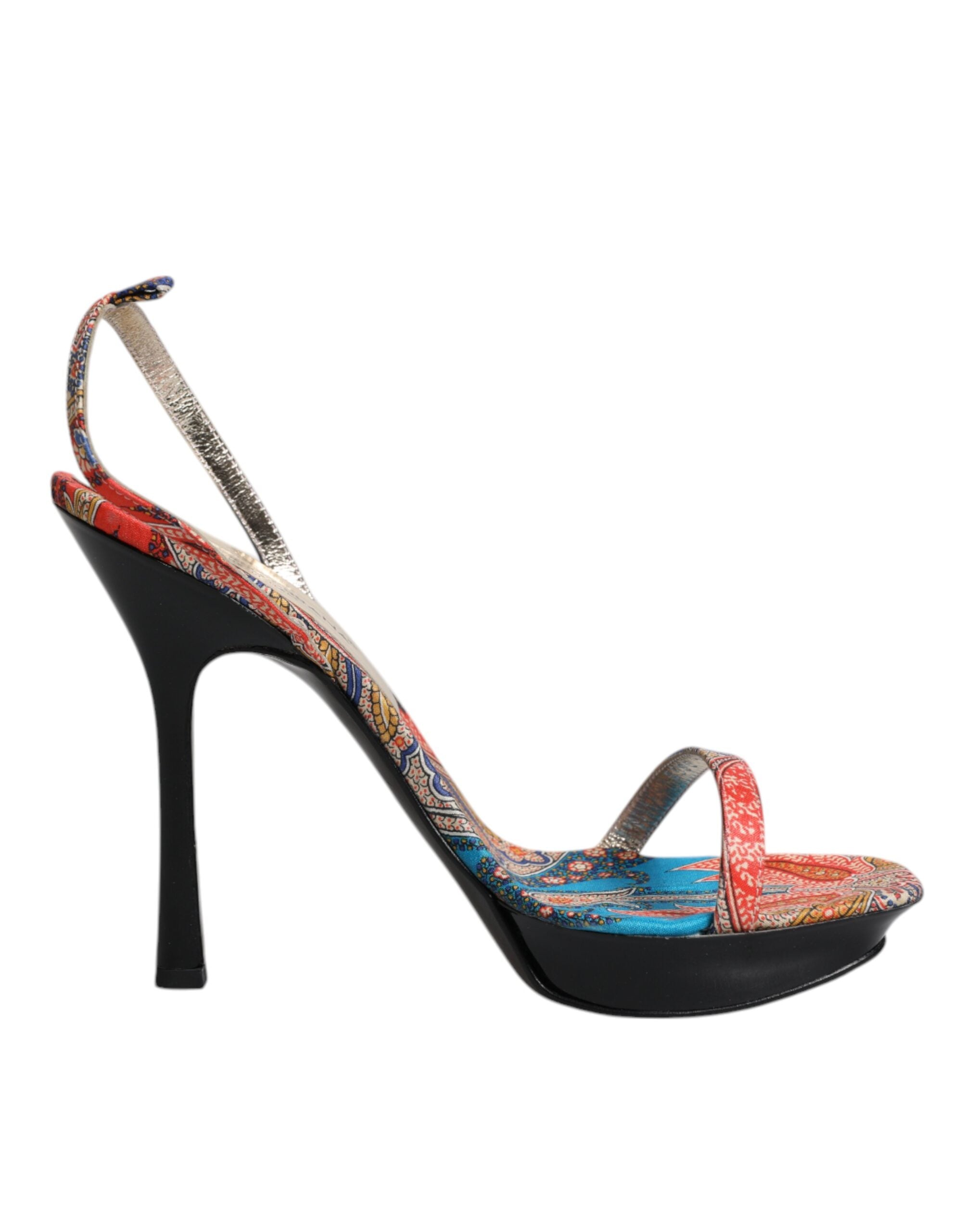 Dolce & Gabbana Multicolor Floral High Heels Sandals Shoes LUNESCAPE