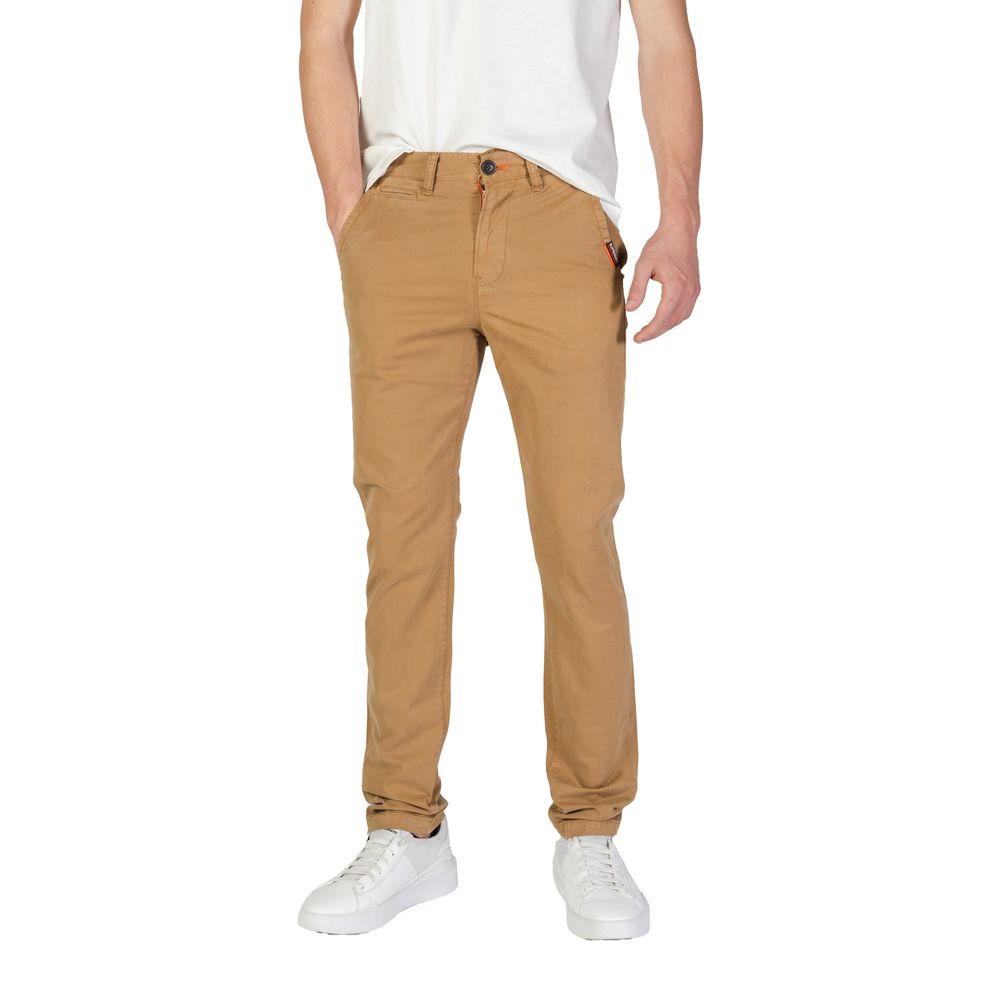 Superdry Beige Cotton Skinny Pant LUNESCAPE