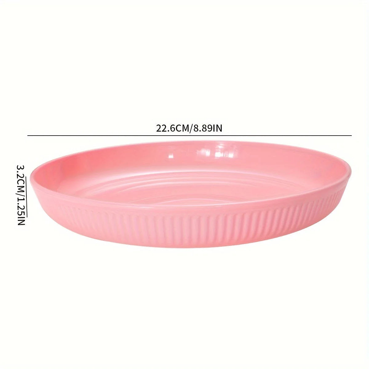 4Piece Striped Dinner Plates Set for Camping  More LUNESCAPE
