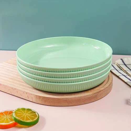 4Piece Striped Dinner Plates Set for Camping  More LUNESCAPE