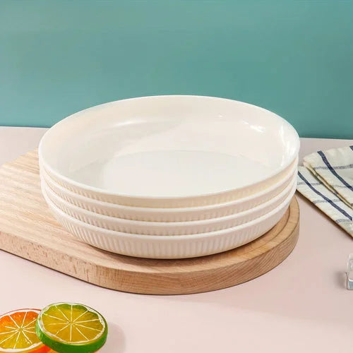 4Piece Striped Dinner Plates Set for Camping  More LUNESCAPE