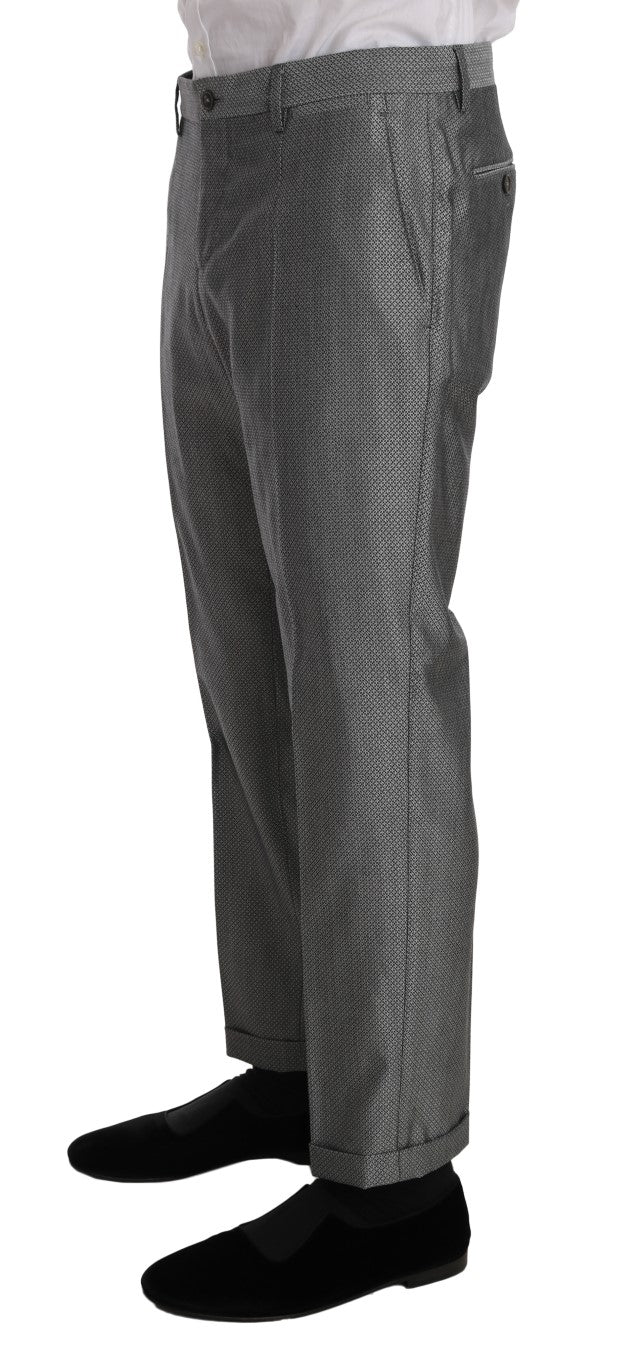 Dolce & Gabbana Black Stretch Crystal Bee Slim Fit Suit