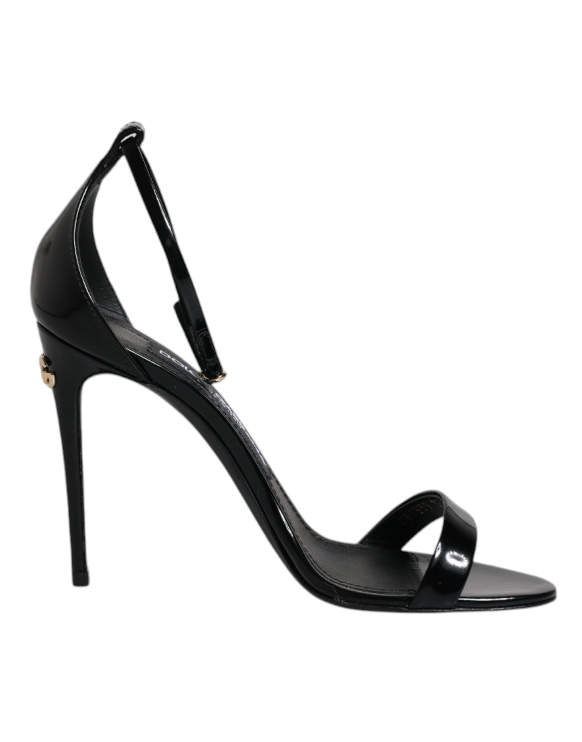 Dolce & Gabbana Black KEIRA Heels Ankle Strap Sandals Shoes LUNESCAPE