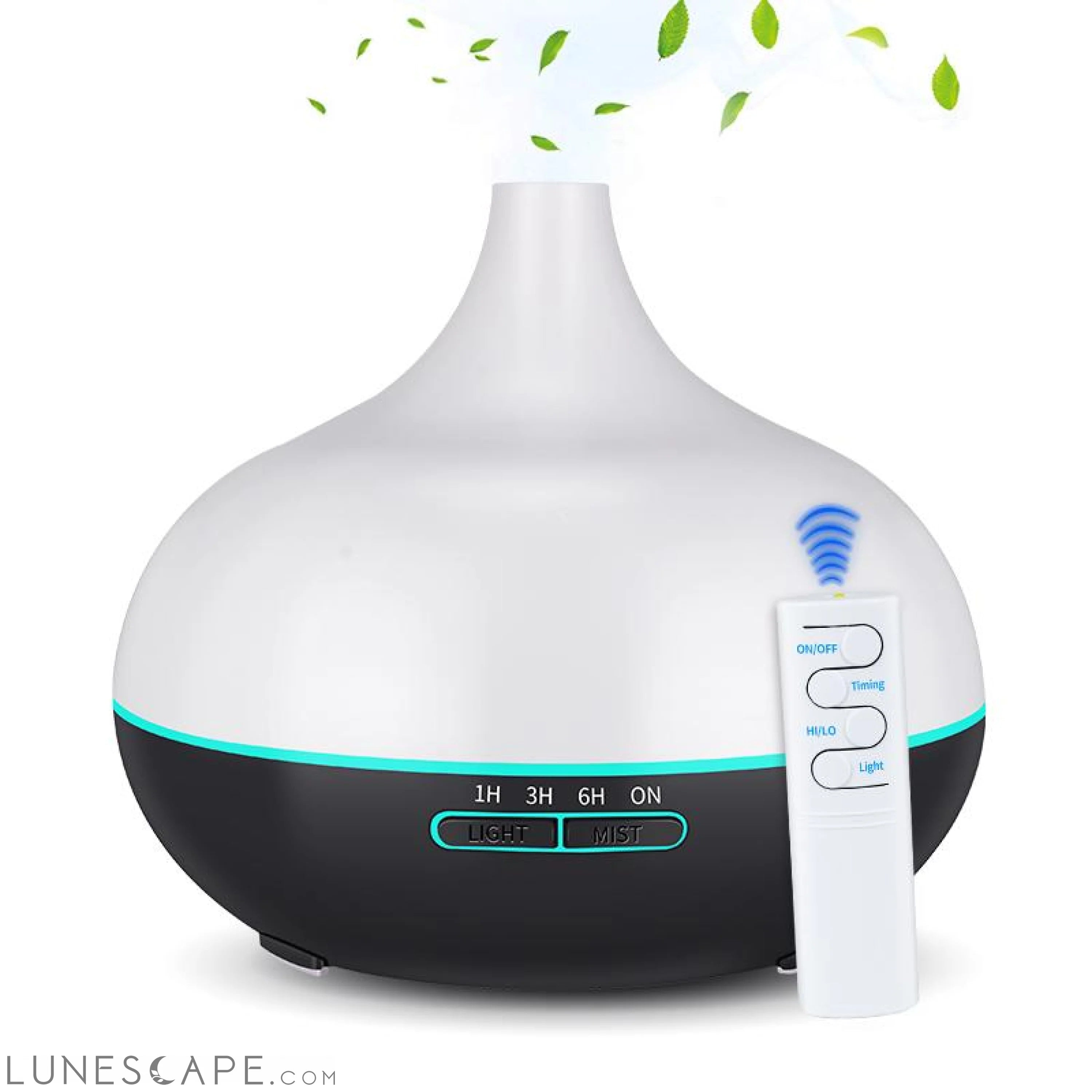 550ml USB Aroma Diffuser Air Purifier with 7 Color Changing LED LUNESCAPE