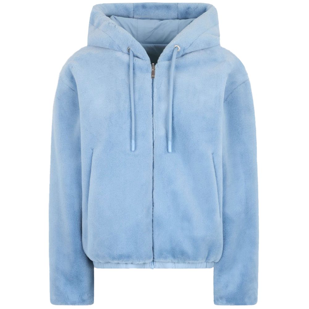 Moose Knuckles Light Blue Nylon Women Jacket LUNESCAPE