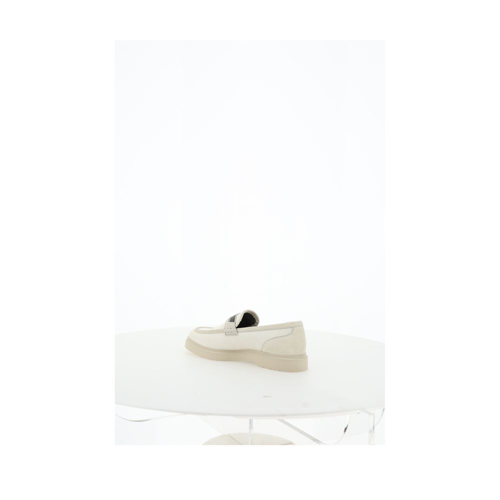 Brunello Cucinelli Beige Loafers Shoes