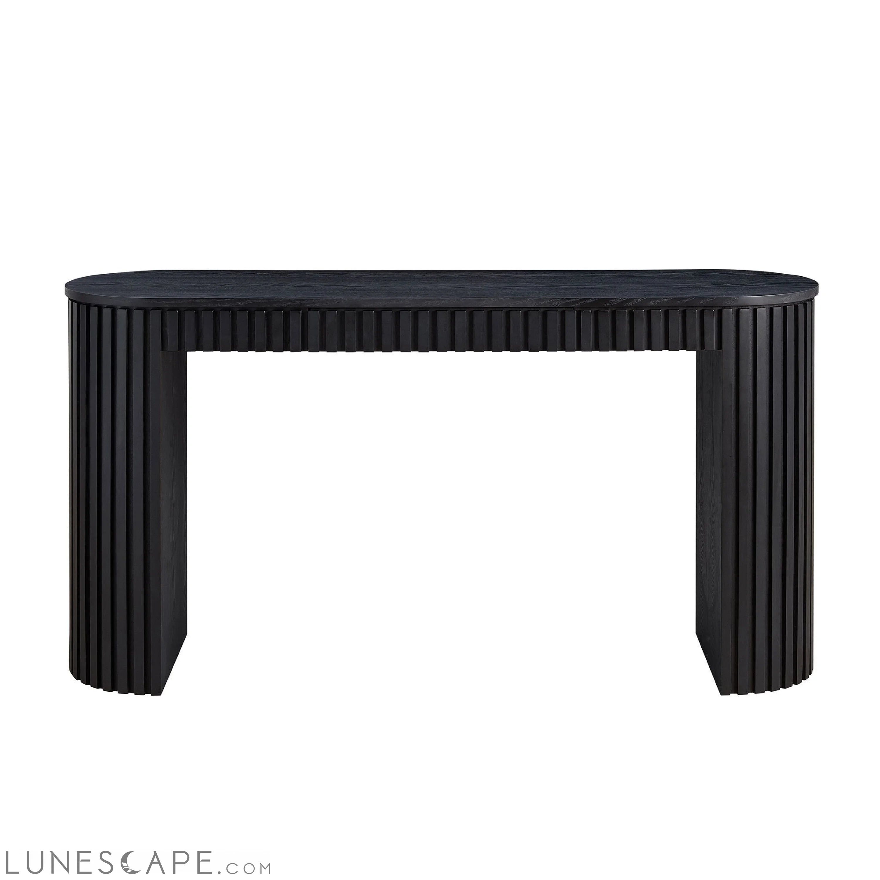 59.05'' Modern Console Table with Drawer for Entryway with Unique LUNESCAPE