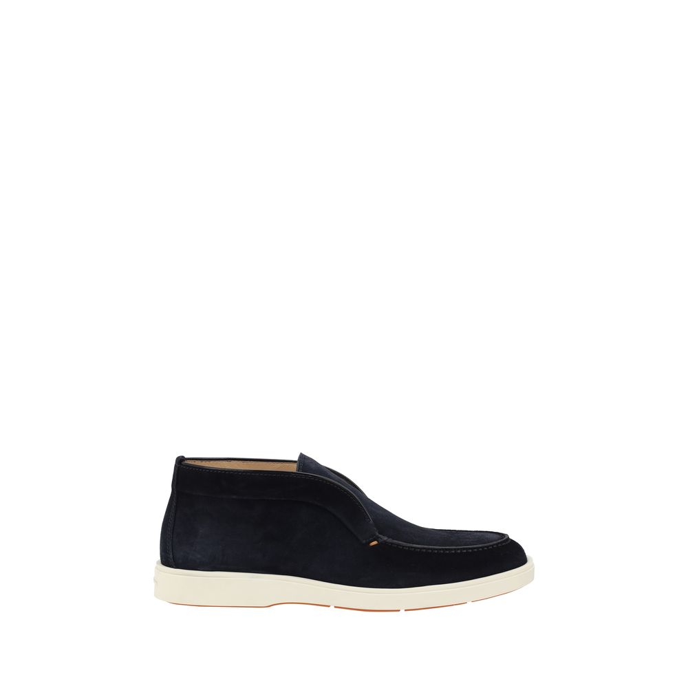 Santoni Suede Loafers LUNESCAPE