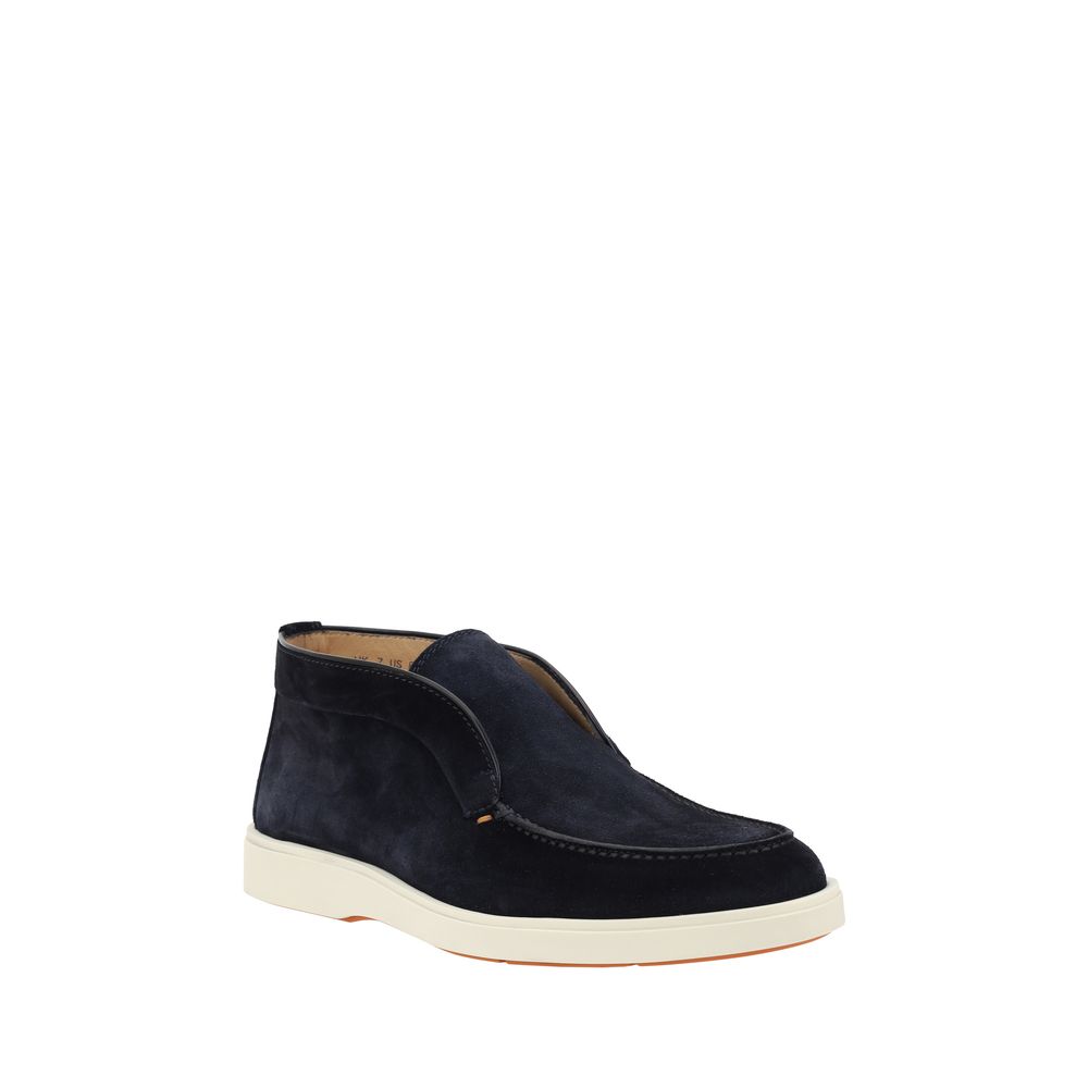 Santoni Suede Loafers LUNESCAPE