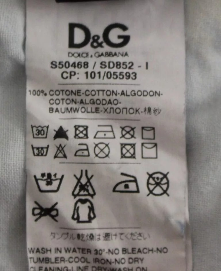 Dolce & Gabbana Blue D&G Cotton Washed Jeans Denim Shorts