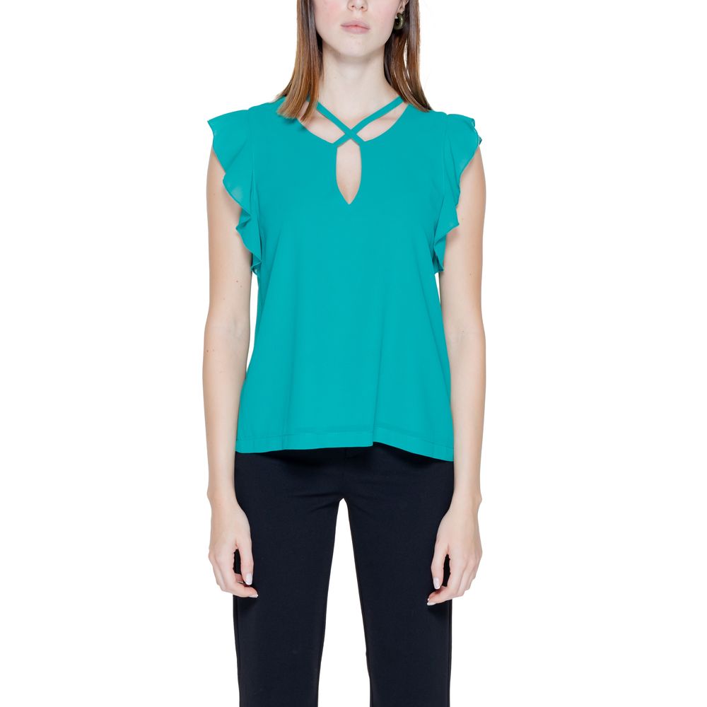 Rinascimento Green Polyester Blouse LUNESCAPE