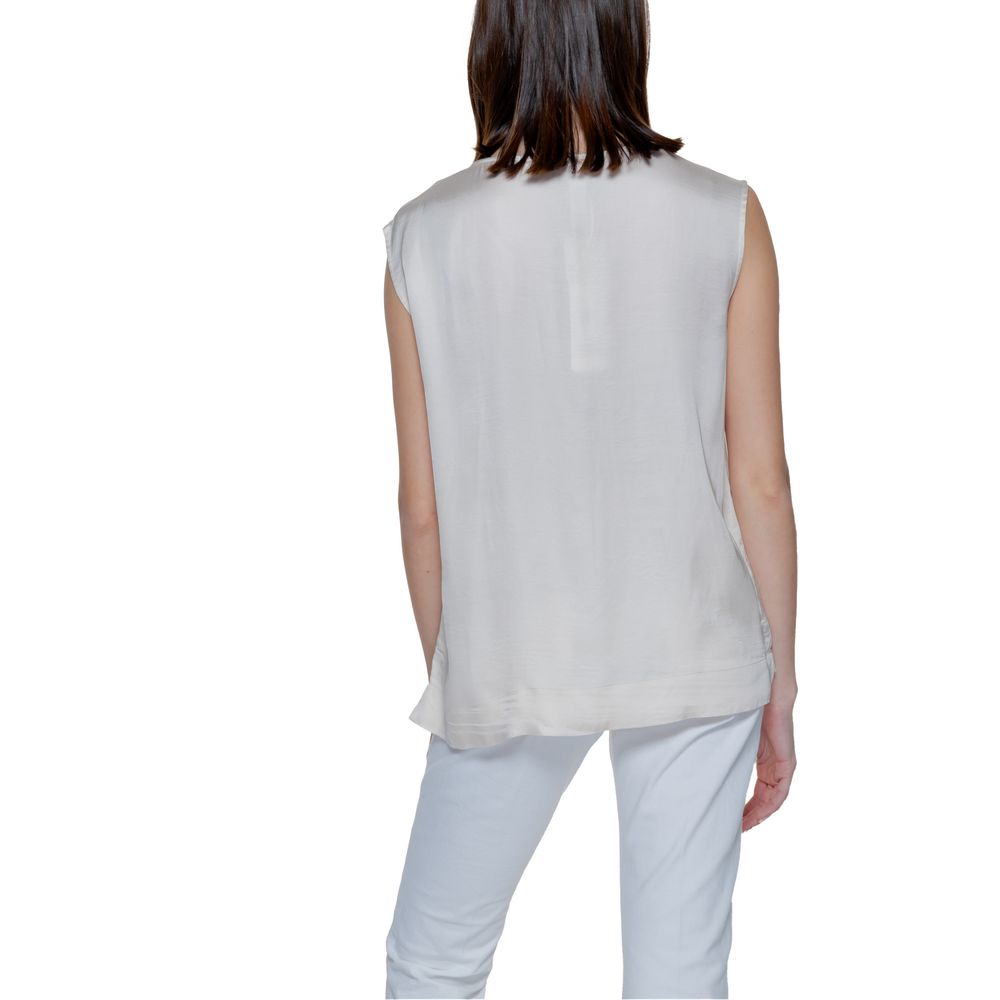 Street One Cream Viscose Blouse LUNESCAPE