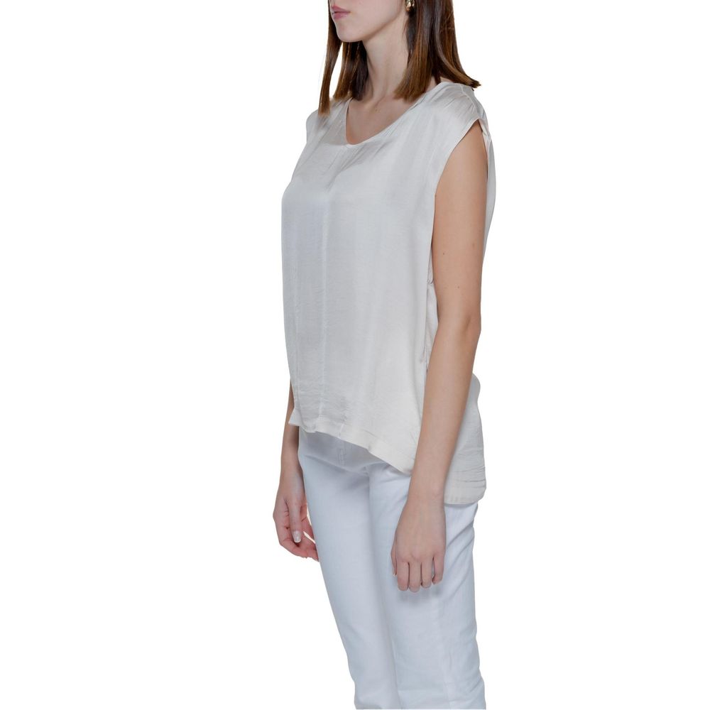 Street One Cream Viscose Blouse LUNESCAPE