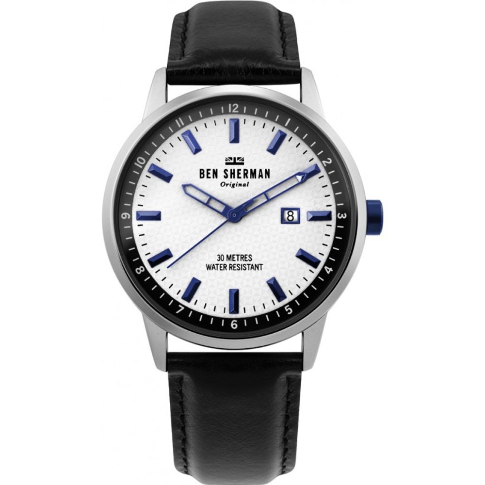 Ben Sherman Black Leather Watch LUNESCAPE