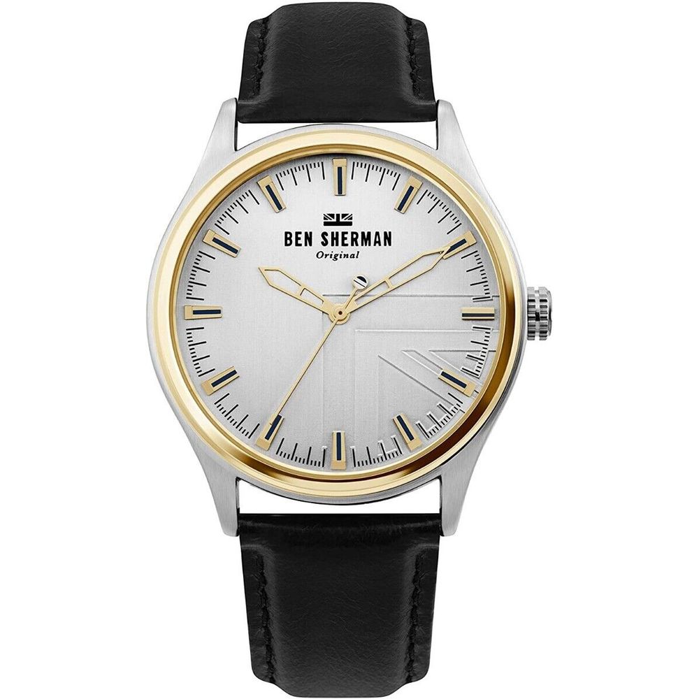 Ben Sherman Black Leather Watch LUNESCAPE