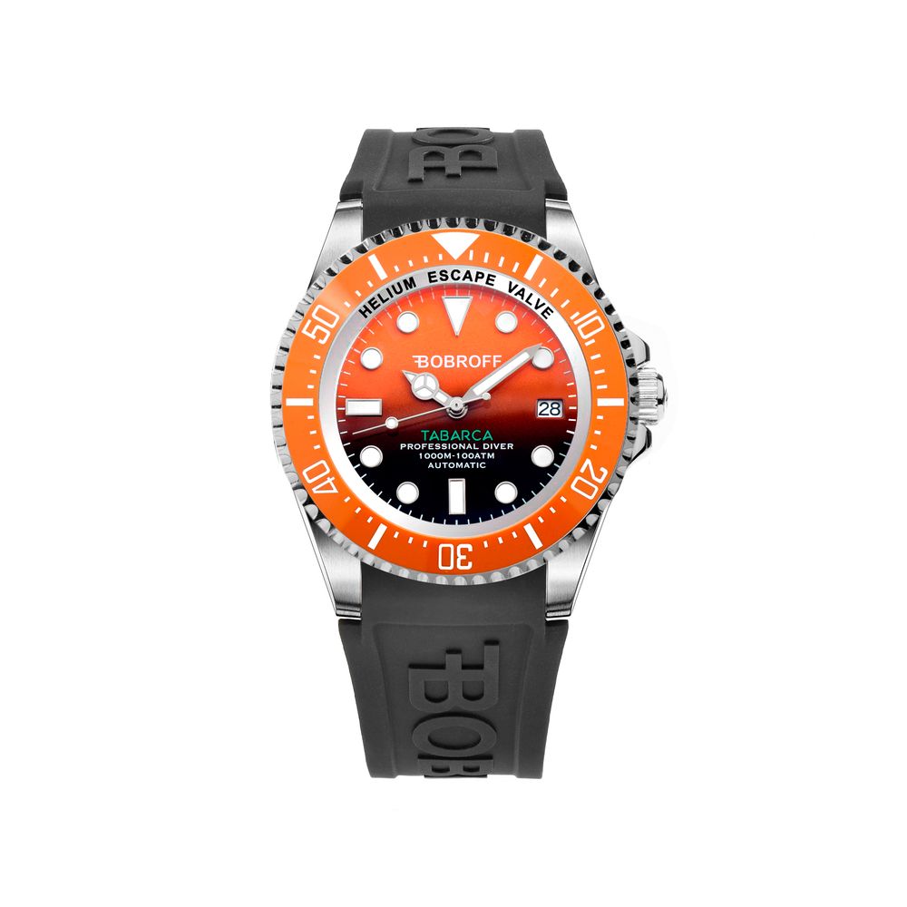 Bobroff Black Rubber Watch LUNESCAPE