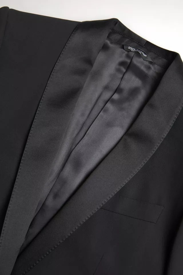 Dolce & Gabbana Black Wool Single Breasted MARTINI Blazerclothing